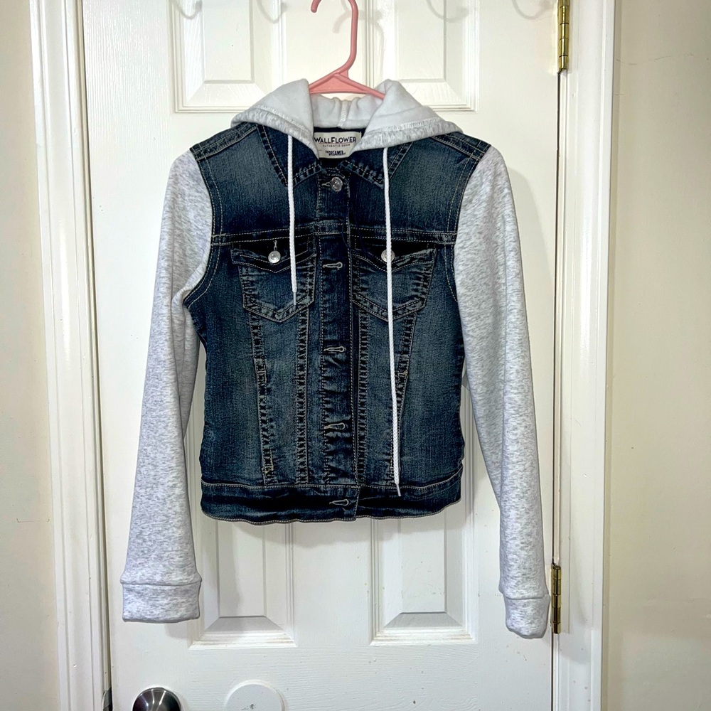 Jean and hoodie jacket